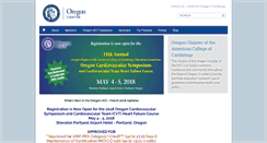 Desktop Screenshot of cardiologyinoregon.org